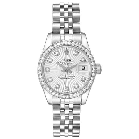 ladies rolex sunburst dial datejust|rolex lady datejust gold.